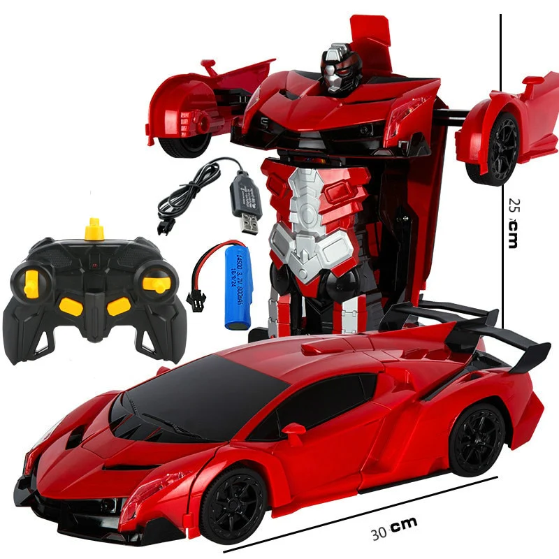 2.4Ghz Induction Transformation Robot Car 1:14 Deformation RC Car Toy led Light Electric Robot Models fightint Toys Gifts - Image 3