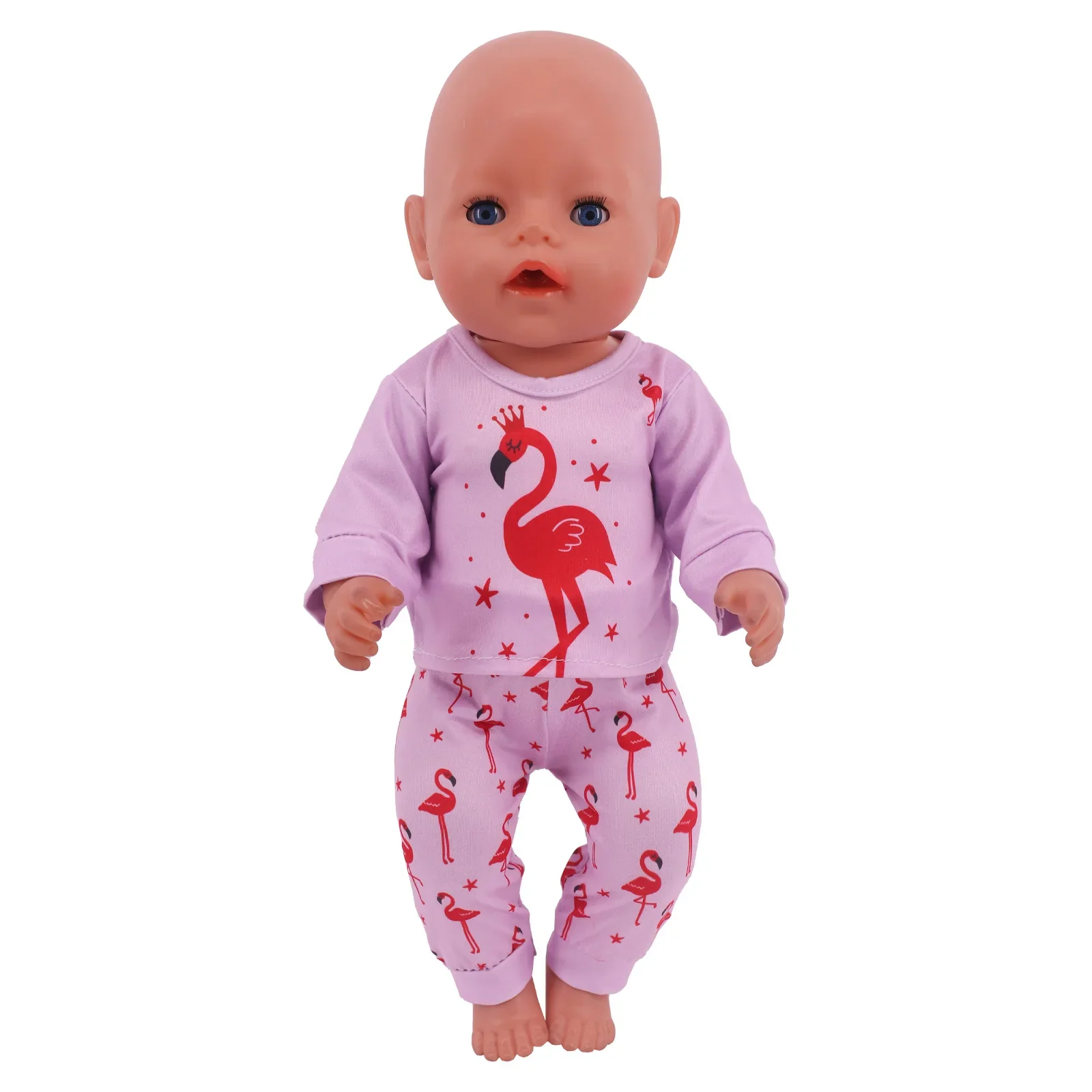2 Pcs/Set Cute Pajamas Doll Accessories Clothes Dress For 18 Inch Girl Doll & 43 cm New Born Baby Doll,Our Generation,gifts - Image 15