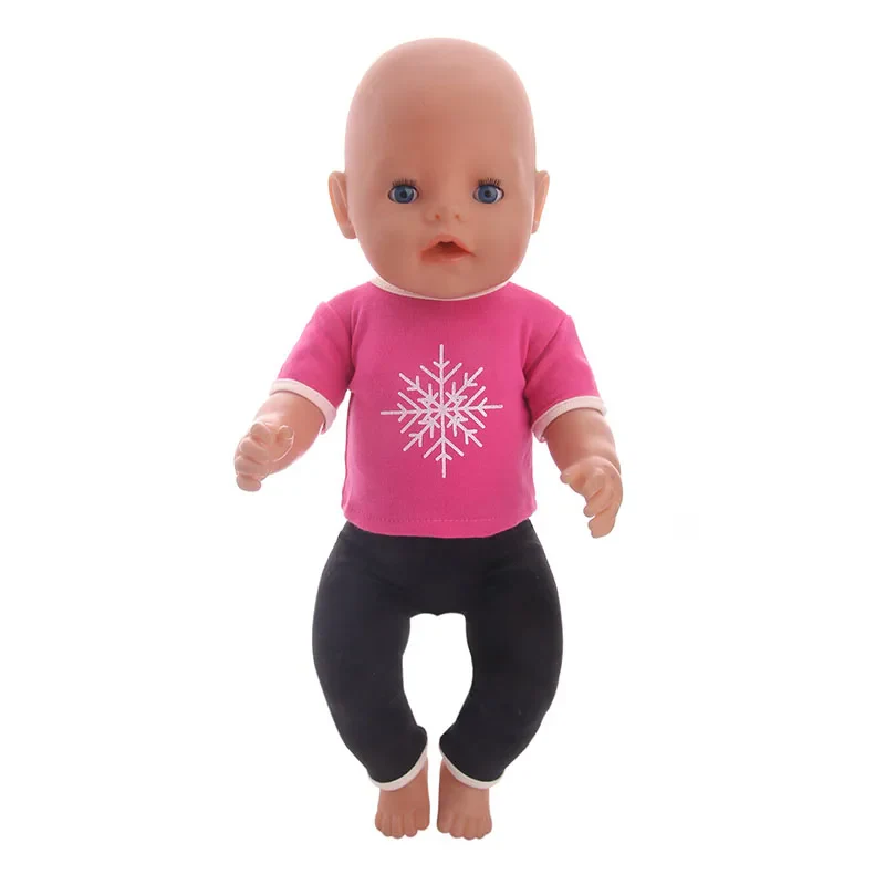2 Pcs/Set Cute Pajamas Doll Accessories Clothes Dress For 18 Inch Girl Doll & 43 cm New Born Baby Doll,Our Generation,gifts - Image 19