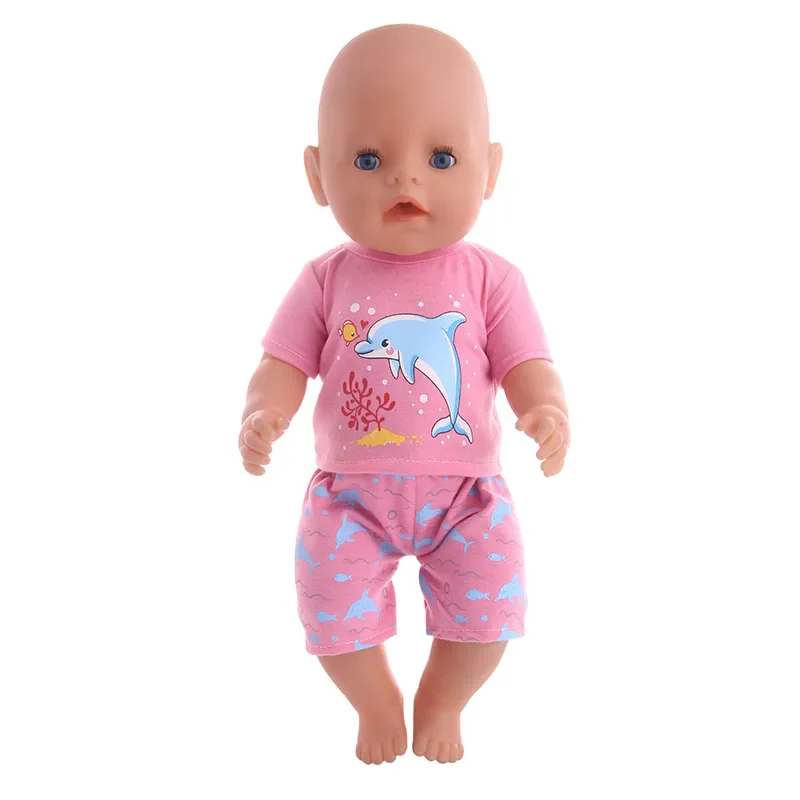 2 Pcs/Set Cute Pajamas Doll Accessories Clothes Dress For 18 Inch Girl Doll & 43 cm New Born Baby Doll,Our Generation,gifts - Image 27