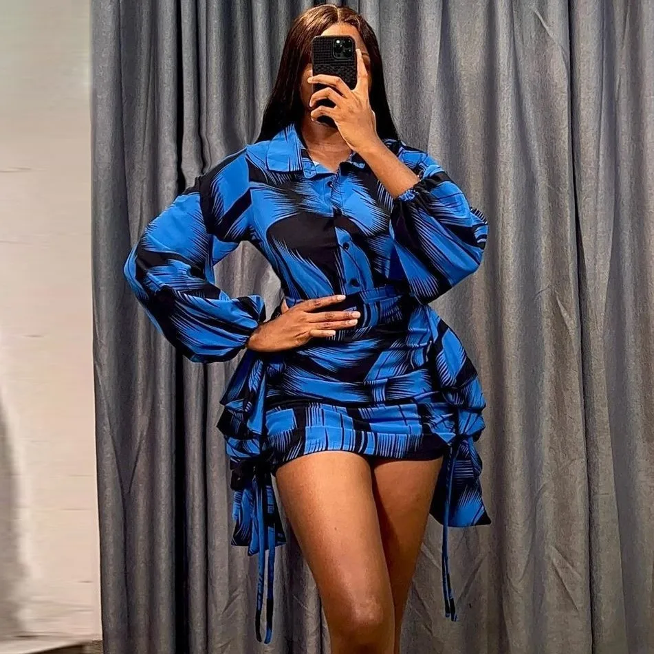 2 Piece Blouse And Skirt Sets African Dresses For Women Nigeria Turkey Africa Clothes Office Lady Dashiki Ladies Ankara Dress - Image 10