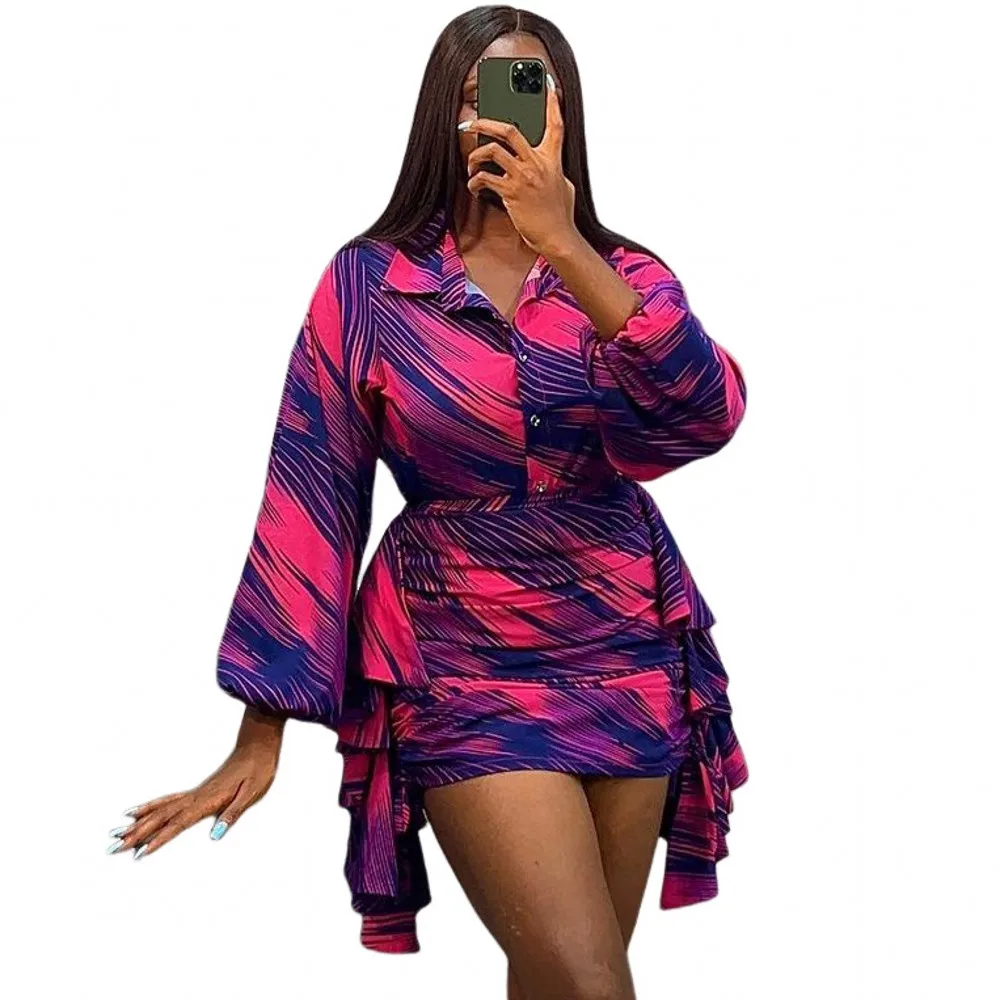 2 Piece Blouse And Skirt Sets African Dresses For Women Nigeria Turkey Africa Clothes Office Lady Dashiki Ladies Ankara Dress - Image 11