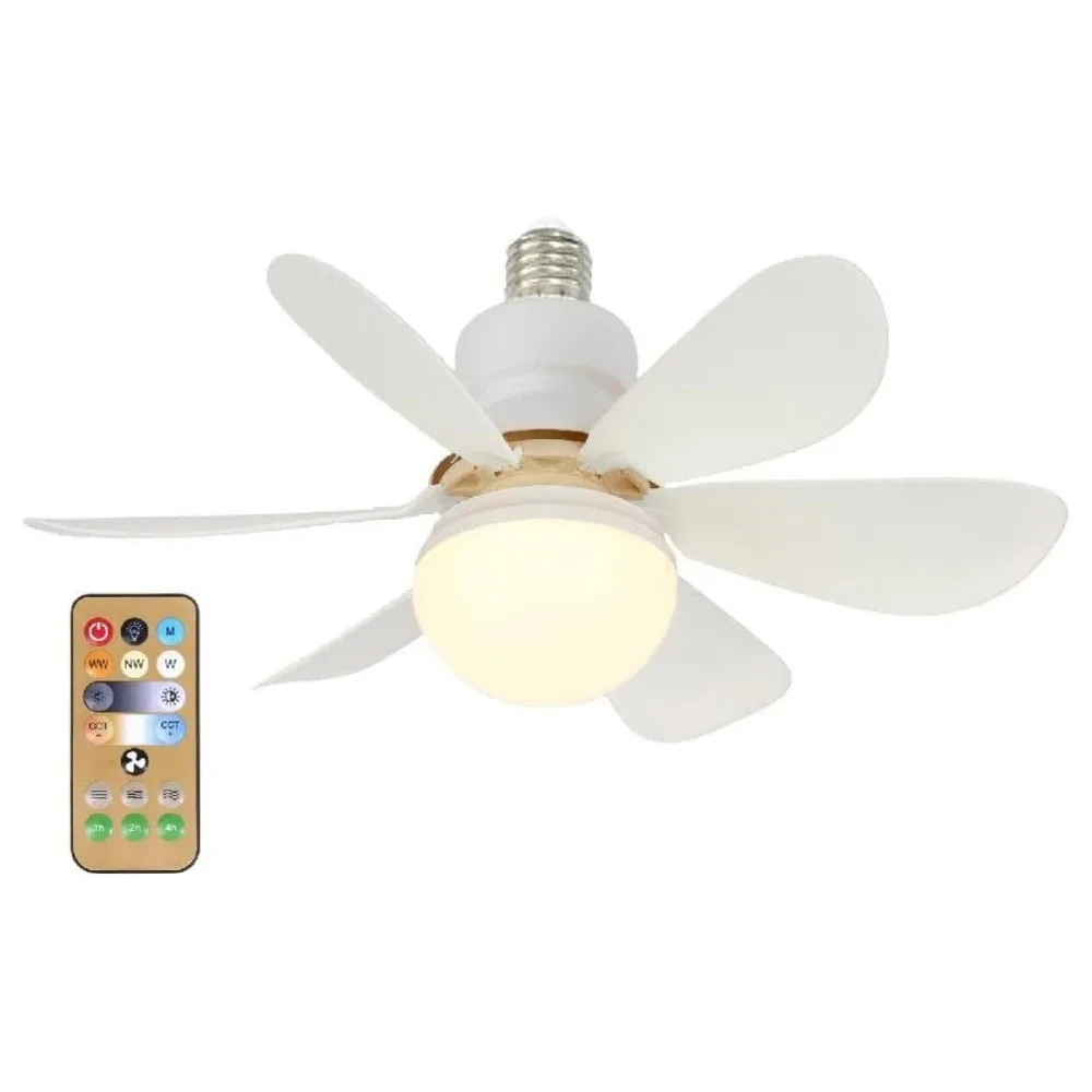 20.5-inch LED 40W ceiling fan light E27 with remote dimming function, suitable for living room, study, and home use, 85-265V - Image 8
