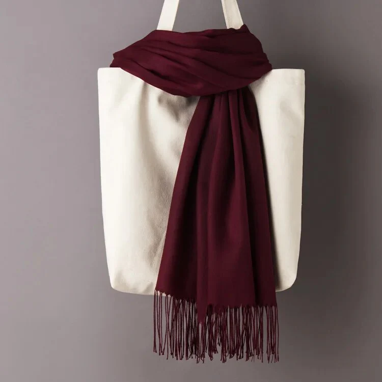200*70cm Unisex Cashmere Scarf Warm Shawl Female Pashmina Kerchief Wool Stole Head Neck Long Winter Women Ladies men muffler - Image 19