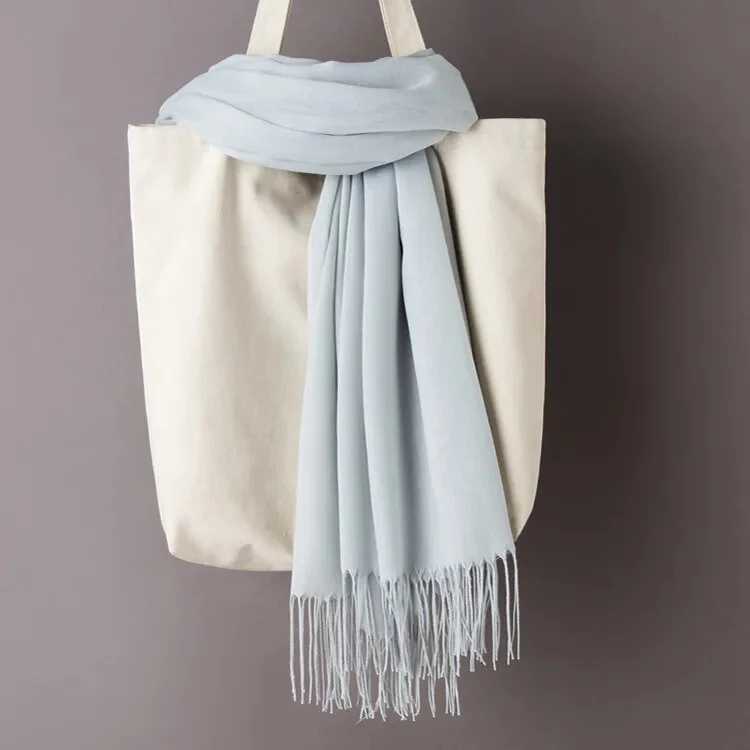 200*70cm Unisex Cashmere Scarf Warm Shawl Female Pashmina Kerchief Wool Stole Head Neck Long Winter Women Ladies men muffler - Image 22