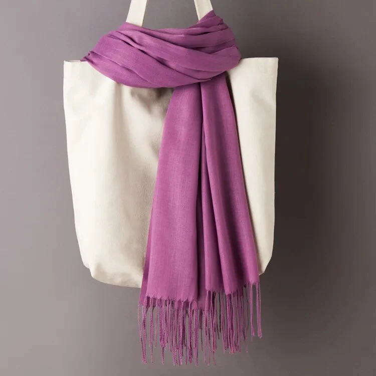 200*70cm Unisex Cashmere Scarf Warm Shawl Female Pashmina Kerchief Wool Stole Head Neck Long Winter Women Ladies men muffler - Image 23