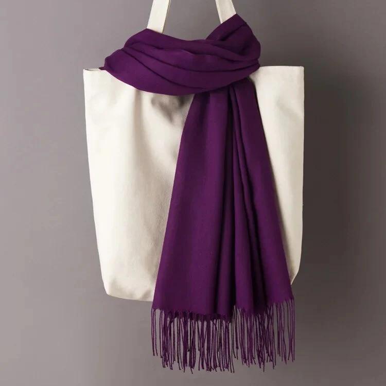 200*70cm Unisex Cashmere Scarf Warm Shawl Female Pashmina Kerchief Wool Stole Head Neck Long Winter Women Ladies men muffler - Image 27