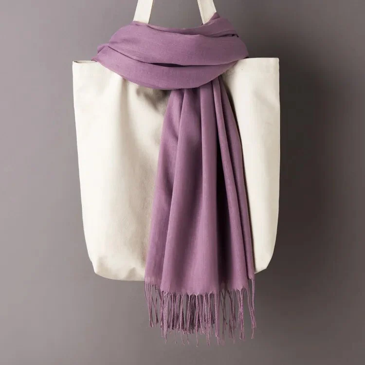 200*70cm Unisex Cashmere Scarf Warm Shawl Female Pashmina Kerchief Wool Stole Head Neck Long Winter Women Ladies men muffler - Image 3