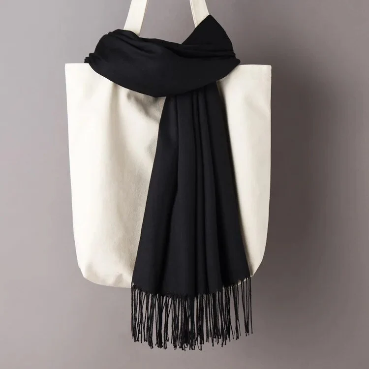 200*70cm Unisex Cashmere Scarf Warm Shawl Female Pashmina Kerchief Wool Stole Head Neck Long Winter Women Ladies men muffler - Image 33