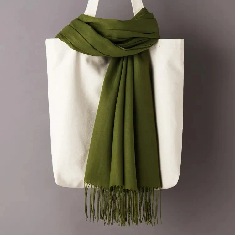 200*70cm Unisex Cashmere Scarf Warm Shawl Female Pashmina Kerchief Wool Stole Head Neck Long Winter Women Ladies men muffler - Image 6