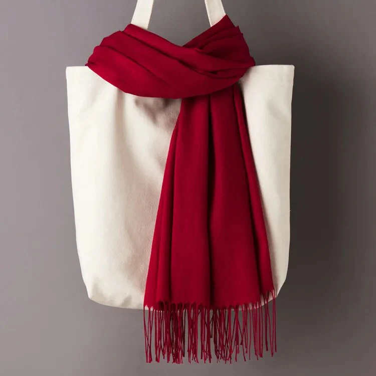 200*70cm Unisex Cashmere Scarf Warm Shawl Female Pashmina Kerchief Wool Stole Head Neck Long Winter Women Ladies men muffler - Image 8