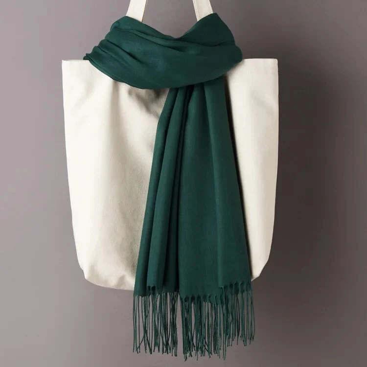 200*70cm Unisex Cashmere Scarf Warm Shawl Female Pashmina Kerchief Wool Stole Head Neck Long Winter Women Ladies men muffler - Image 9