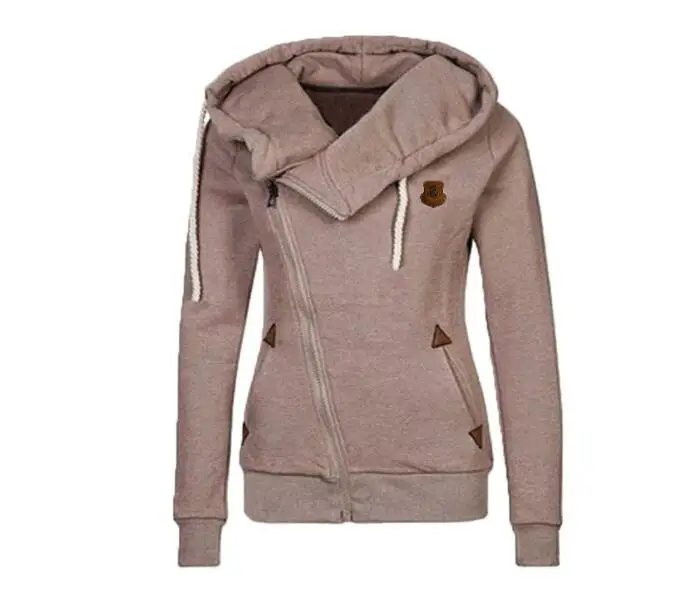 2018 Casual Women Hoodies Autumn Winter Women Zipper Hoodies Thick Thicken hoody Women Sweatshirt Hoodies - Image 11