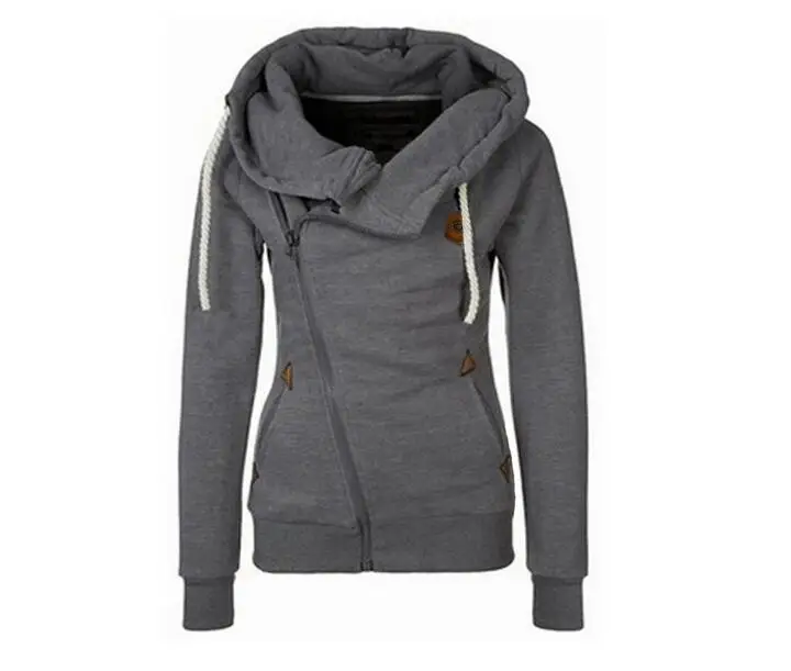 2018 Casual Women Hoodies Autumn Winter Women Zipper Hoodies Thick Thicken hoody Women Sweatshirt Hoodies - Image 3