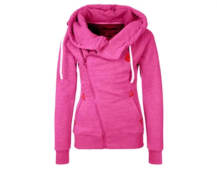 2018 Casual Women Hoodies Autumn Winter Women Zipper Hoodies Thick Thicken hoody Women Sweatshirt Hoodies - Image 4