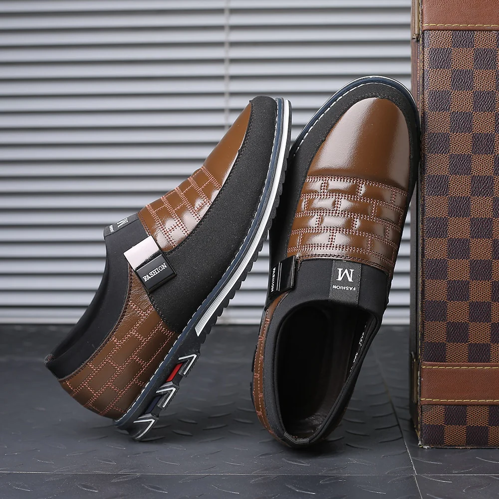 2020 Big Plus Size 38-48 Leather Men Shoes Fashion Loafers Breathable Casual Slip On - Image 4