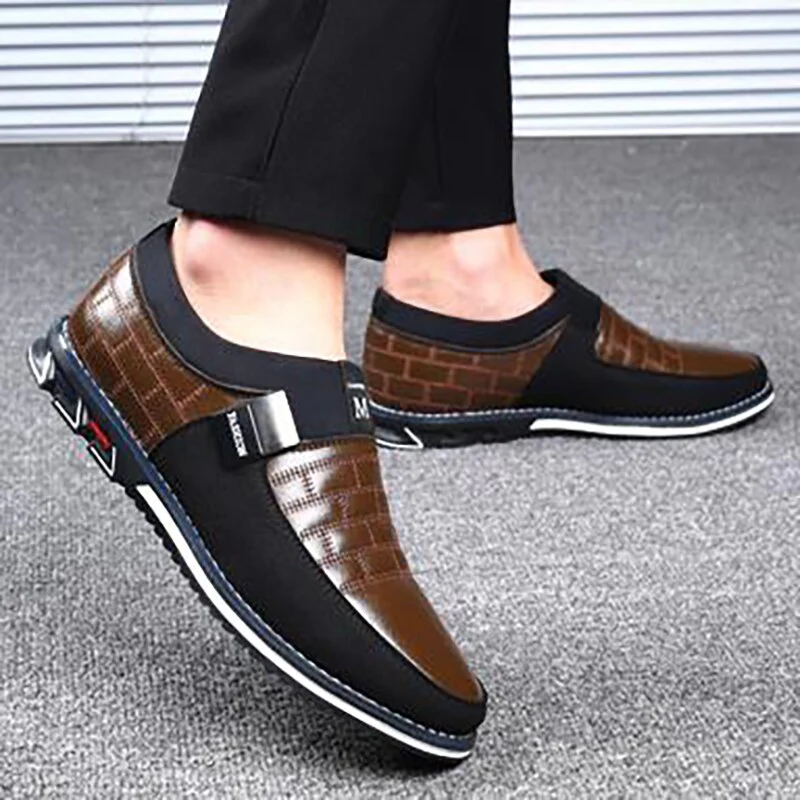 2020 Big Plus Size 38-48 Leather Men Shoes Fashion Loafers Breathable Casual Slip On - Image 9