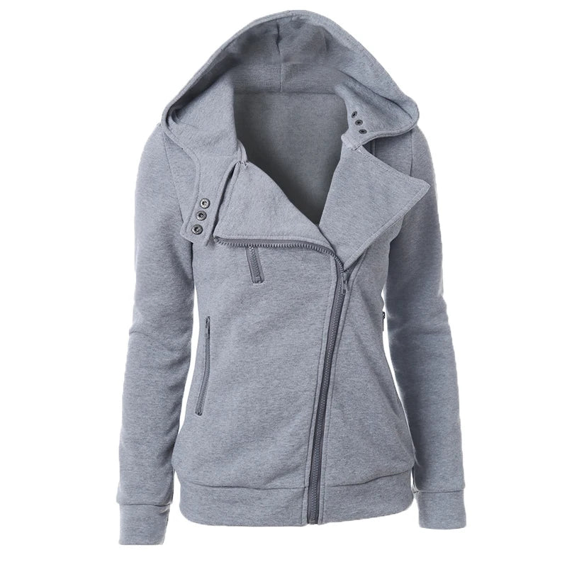2020 Casual Winter Women Basic Jackets Cardigan Cotton Hoodies Female Coat Black Outerwear Hoodies Sweatshirts Plus Size 3XL 50 - Image 2