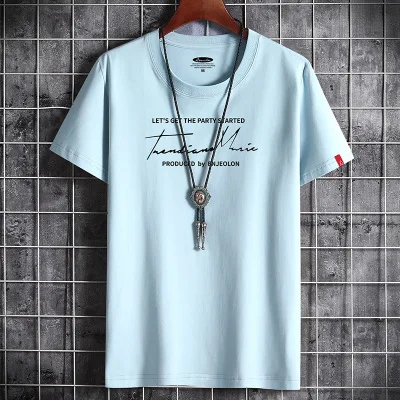 2020 Newest T Shirt Fitness White O Neck Man T-shirt For Male Tshirts S-5XL Men Clothing T-shirts Mens - Image 8