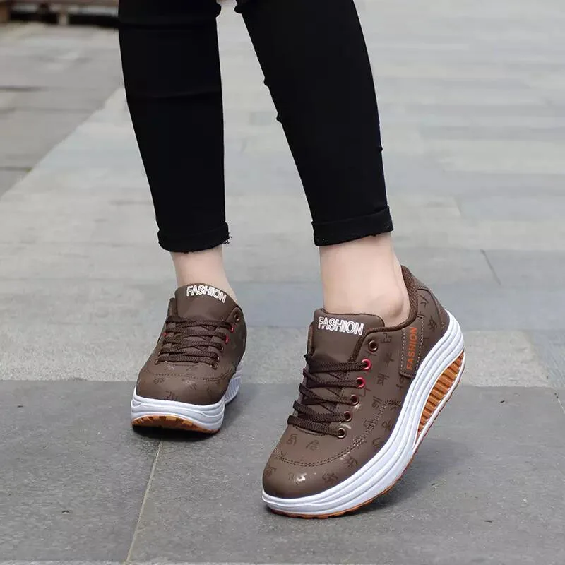 2020 Spring New Women Platform Rocking Shoes Casual Fashionable Womens Chunky Designer Sneakers Zapatillas Con Plataforma Mujer - Image 5
