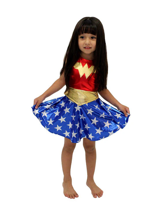 2020  SuperHero Girls TuTu Dress Hot Halloween Costume (3-9Years) Diana Party Dress - Image 4