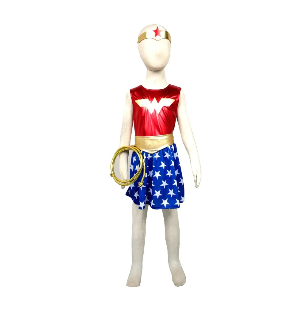 2020  SuperHero Girls TuTu Dress Hot Halloween Costume (3-9Years) Diana Party Dress - Image 7
