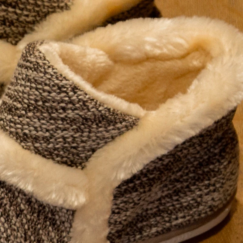 2020 Winter Women Slippers Cotton Home Shoes Couples Lovers Wool Warm Soft Shoes - Image 9