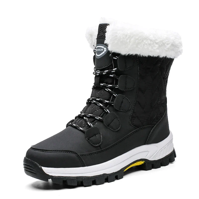 2021 Keep Warm Ankle Boots Shoes Women Winter Boots Winter Women Shoes Comfort Casual Lace-Up Platform Boots Shoes Women Fashion - Image 2