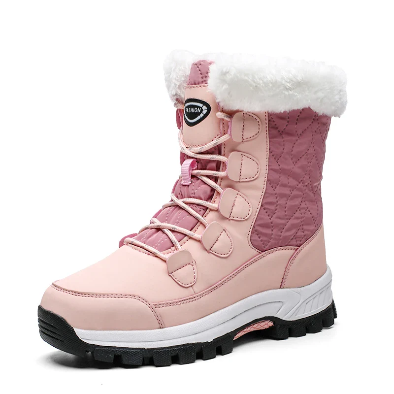 2021 Keep Warm Ankle Boots Shoes Women Winter Boots Winter Women Shoes Comfort Casual Lace-Up Platform Boots Shoes Women Fashion - Image 5