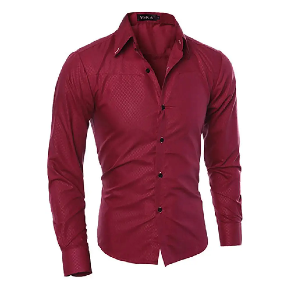 2021 Men Blazers Shirts Argyle Darkstripe Luxury Men's Shirt Business Slim Soft Long Sleeve Casual Dress Shirt Gift For Men - Image 3