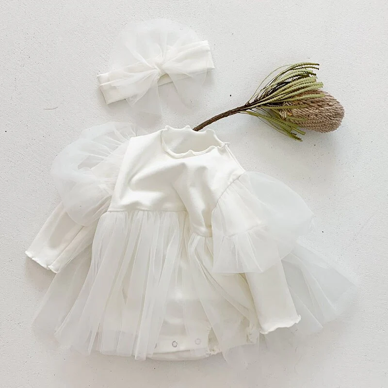 2021 New Autumn Kids Girl Long Sleeve Embroider Rompers Spring Infant Baby Girl Romper - Image 15
