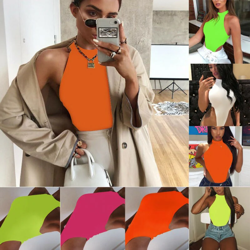 2021 New Fashion Women Sleeveless Bandage Bodysuit Leotard Tops Blouse Jumpsuit Women Clothes - Image 11