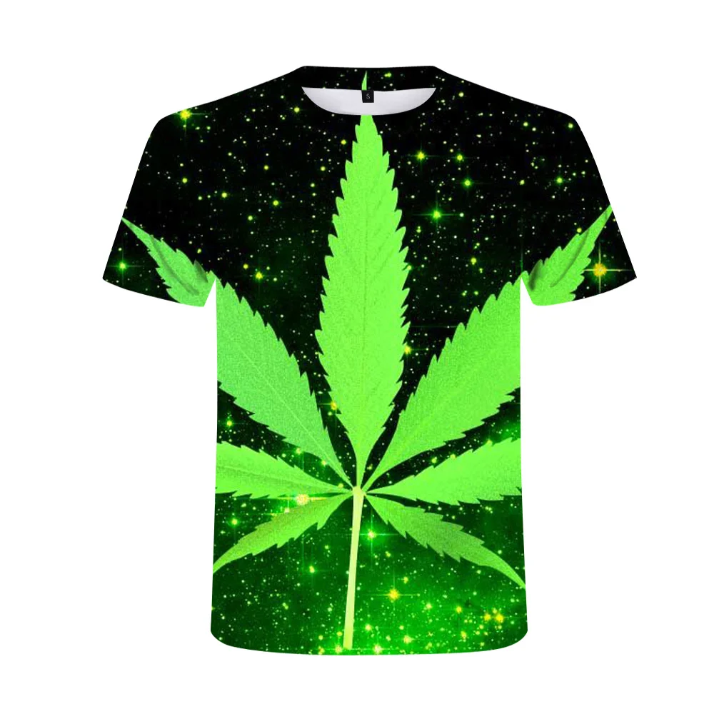 2021 new Weed 3D Printed Men tshirt Man Women Funny t shirts Homme Fashion Short Sleeve Hip Hop T-shirt Couple Tee Shirt - Image 3