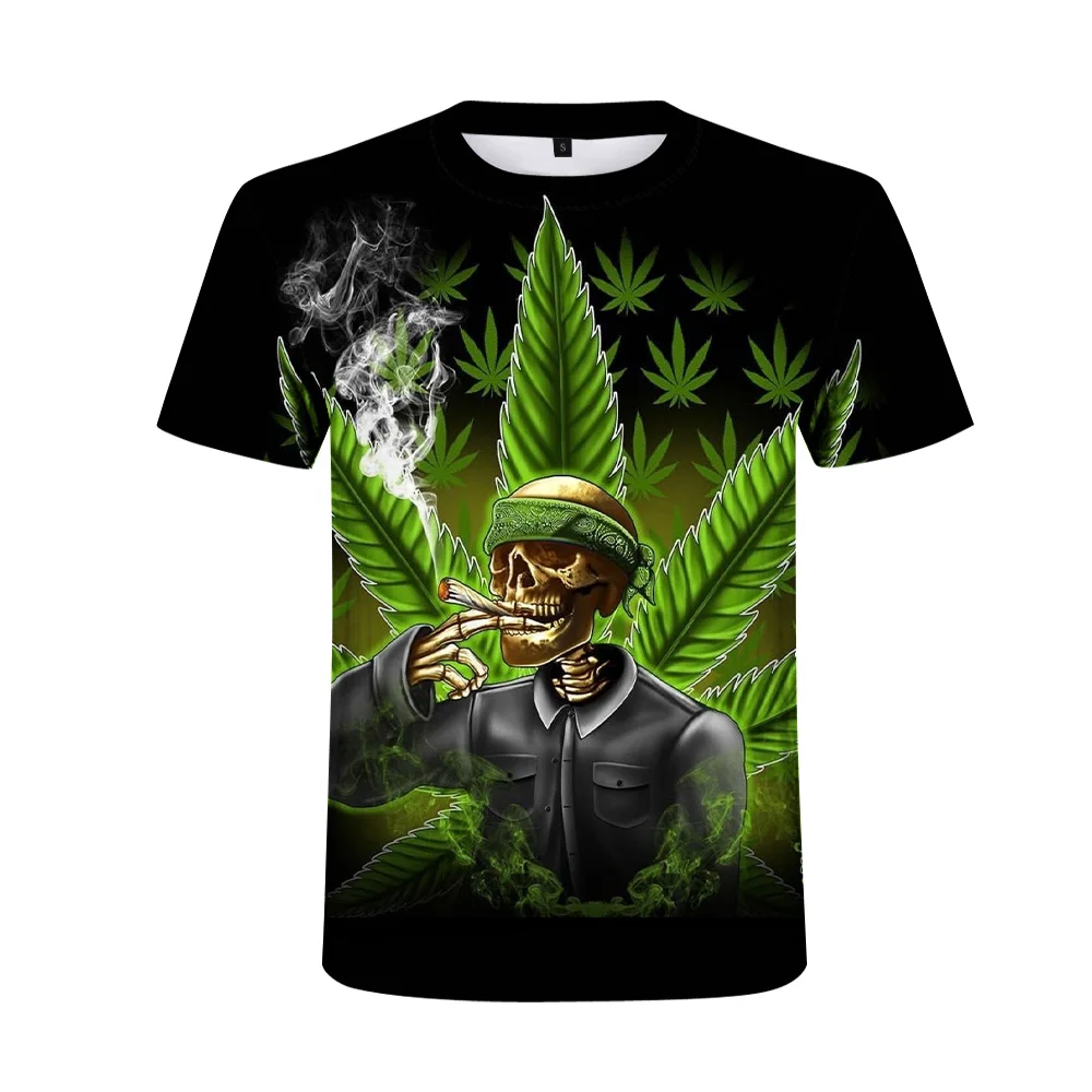 2021 new Weed 3D Printed Men tshirt Man Women Funny t shirts Homme Fashion Short Sleeve Hip Hop T-shirt Couple Tee Shirt - Image 5