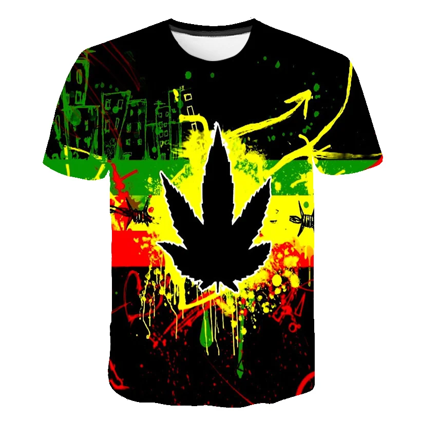 2021 new Weed 3D Printed Men tshirt Man Women Funny t shirts Homme Fashion Short Sleeve Hip Hop T-shirt Couple Tee Shirt - Image 6