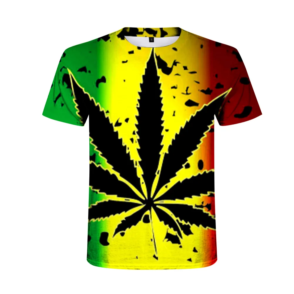 2021 new Weed 3D Printed Men tshirt Man Women Funny t shirts Homme Fashion Short Sleeve Hip Hop T-shirt Couple Tee Shirt - Image 8
