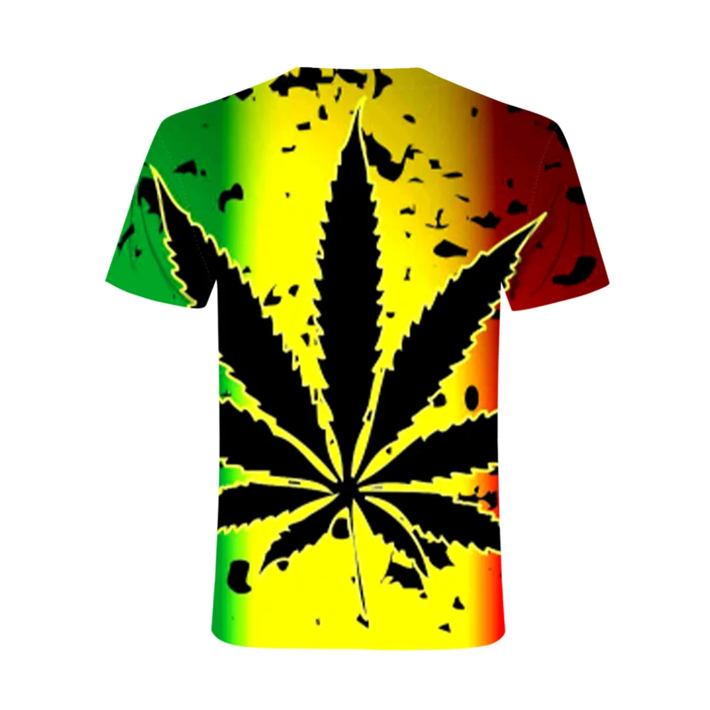 2021 new Weed 3D Printed Men tshirt Man Women Funny t shirts Homme Fashion Short Sleeve Hip Hop T-shirt Couple Tee Shirt - Image 9