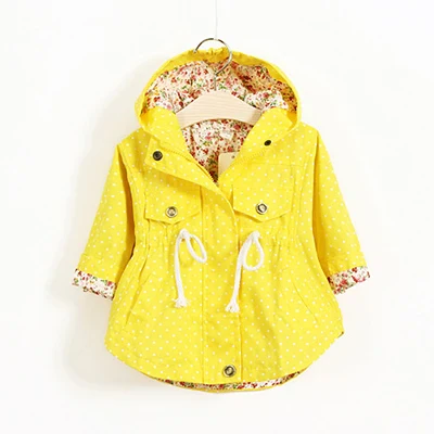2021 Spring Autumn Girls Windbreaker Coat Jackets Baby Kids Flower Embroidery Hooded Outwear For Baby Kids Coats Jacket Clothing - Image 3