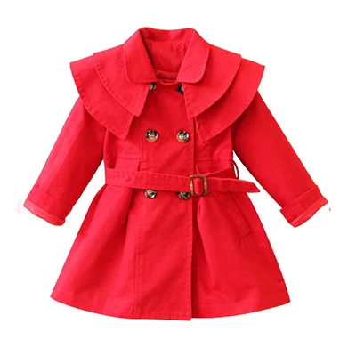 2021 Spring Autumn Girls Windbreaker Coat Jackets Baby Kids Flower Embroidery Hooded Outwear For Baby Kids Coats Jacket Clothing - Image 4