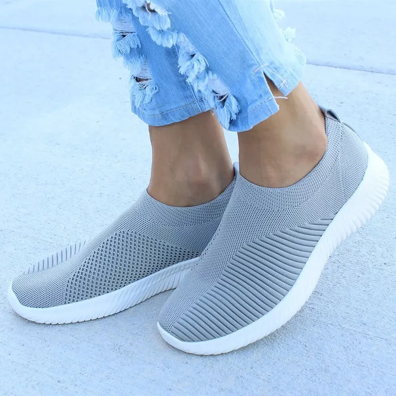 2022 Fashion Women's Shoes Sneakers Soft Plus Size Vulcanize Shoes Basic Slip On Flat Female Casual Shoes Woman Sneakers - Image 9