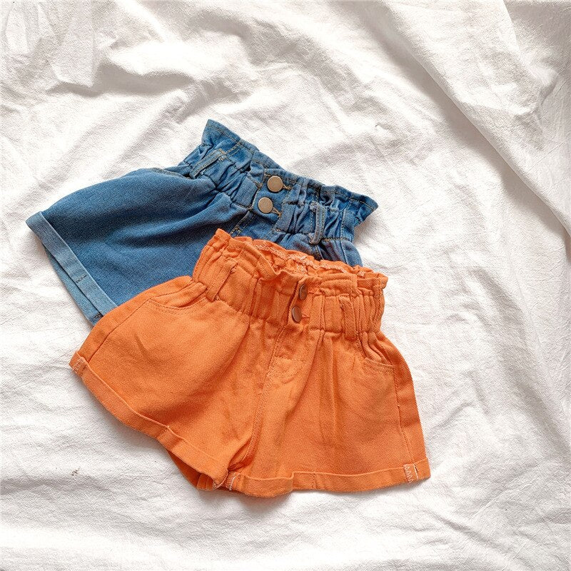 2022 Girl Summer  Kids Children Fashion Hot Jeans Denim Shorts Three Colors - Image 6