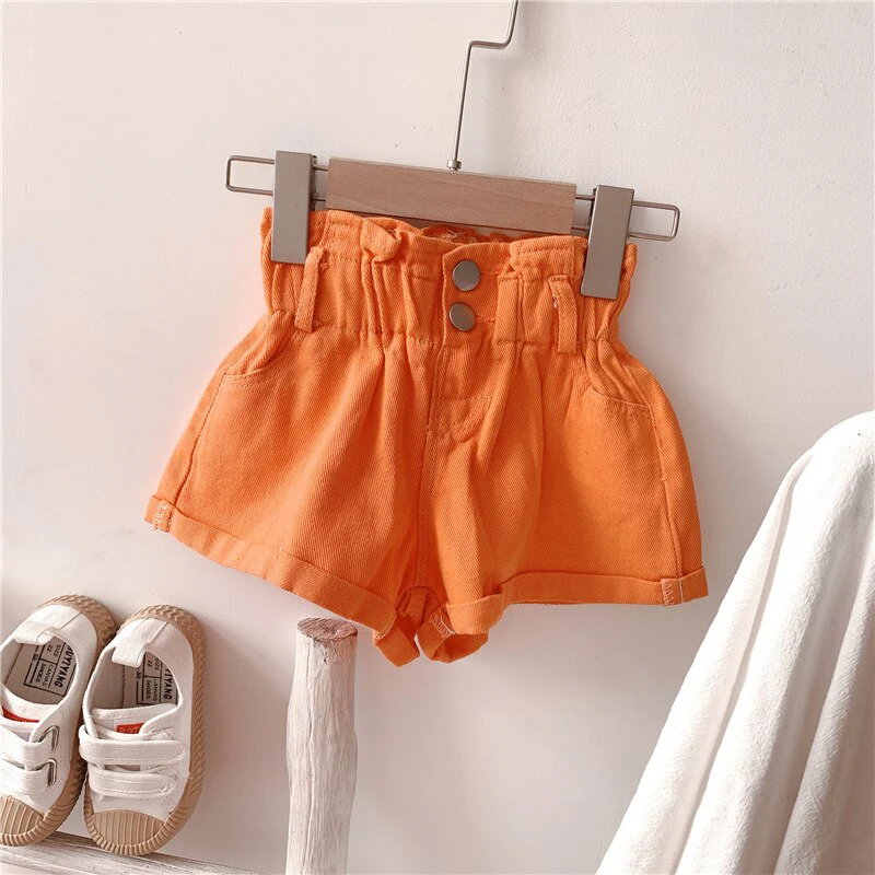 2022 Girl Summer  Kids Children Fashion Hot Jeans Denim Shorts Three Colors - Image 7