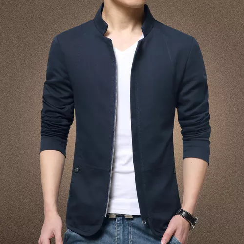 2022 Men Jacket Fashion Standing Collar Jacket Coats Men Slim Fit Business Casual Male Jackets Men Clothing Plus Size M-5XL - Image 9