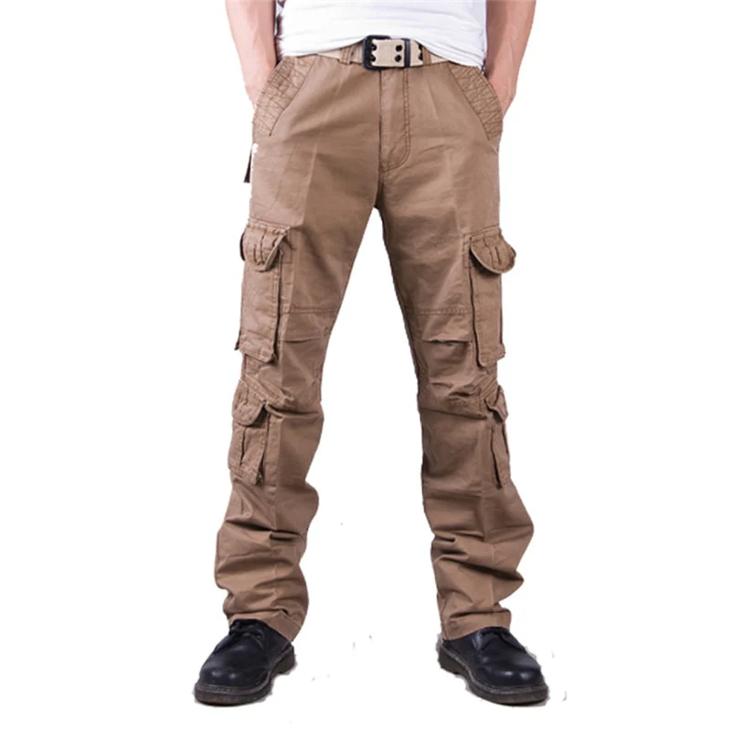 2022 Men's Cargo Pant Baggy Casual Men Tactical Pant Multi Pocket Military Overall - Image 10