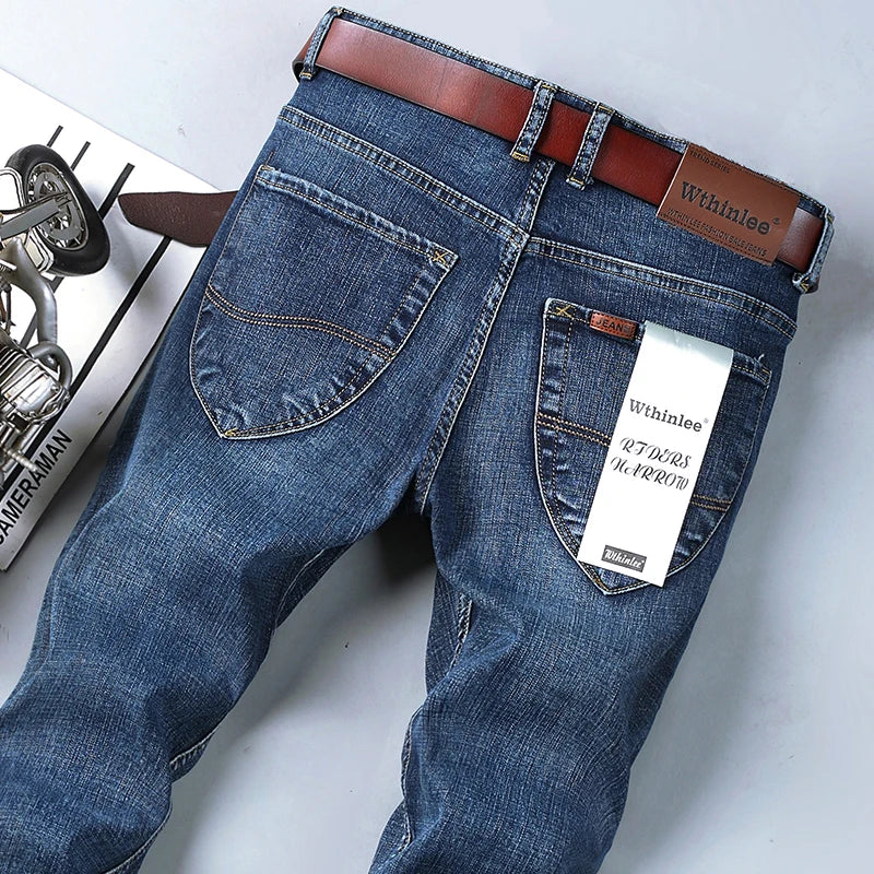 2022 Mens Jeans Fashion Straight Denim Pants Men Classic Casual Jeans Male Plus Size Denim Trousers Ripped Jeans for Men 28-40 - Image 11