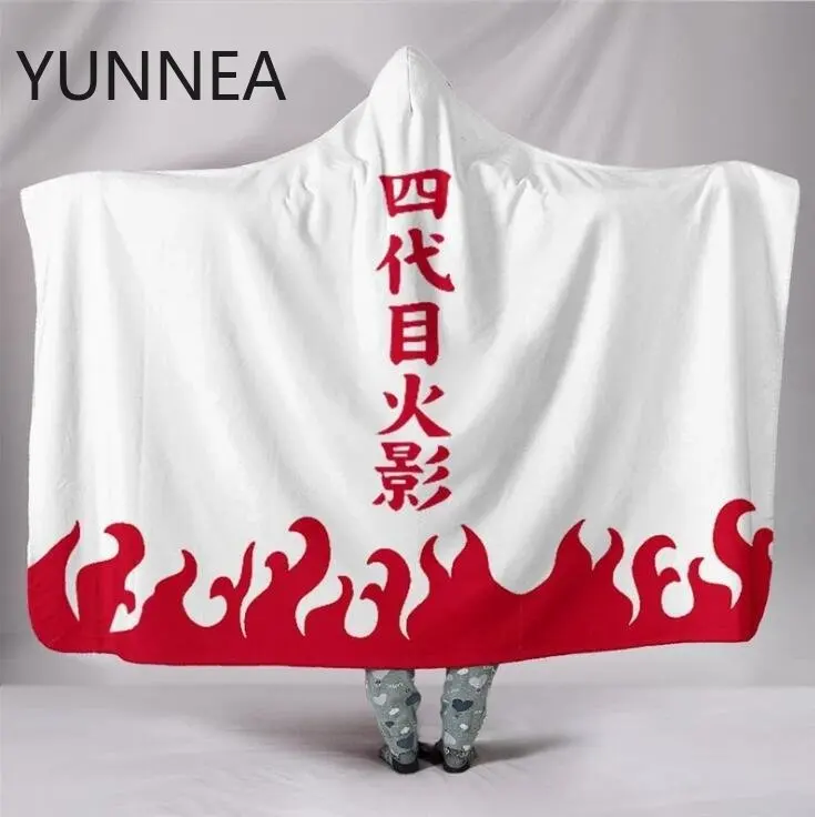 2022 New Anime Hooded Cloak Aldult Autumn Winter Red Cloud Pattern Blanket Office Nap Cape Casual Home Clothing - Image 12