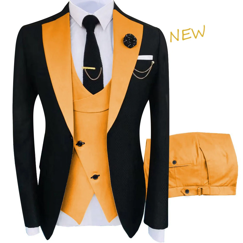 2022 New Arrival Terno Masculino Slim Fit Blazers Ball And Groom Suits For Men - Image 12