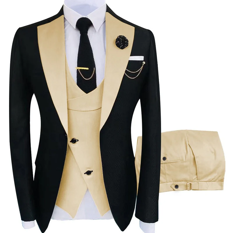 2022 New Arrival Terno Masculino Slim Fit Blazers Ball And Groom Suits For Men - Image 6