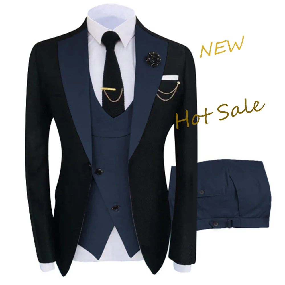 2022 New Arrival Terno Masculino Slim Fit Blazers Ball And Groom Suits For Men - Image 8