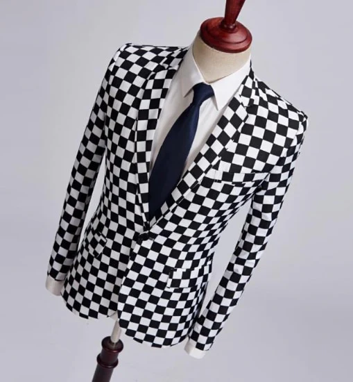 2022 New Men's Fashion Suit Party Coat Casual Slim Fit Blazer Jacket